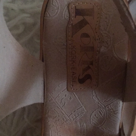 Korks by Kork-ease platform sandals tan buckle - Picture 2 of 4
